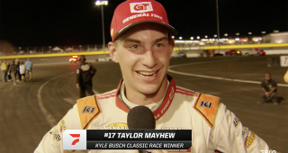 Taylor Mayhew’s Victory Lane interview at The Bullring